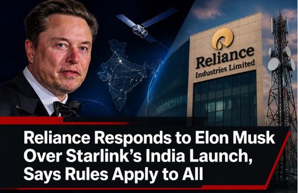Reliance Responds to Elon Musk Over Starlink&rsquo;s India Launch, Says Rules Apply to All